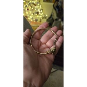 Bolt Nut Bracelet Toggle Clasp Cuff Bracelet Goldtone Industrial  Brutalist Goth